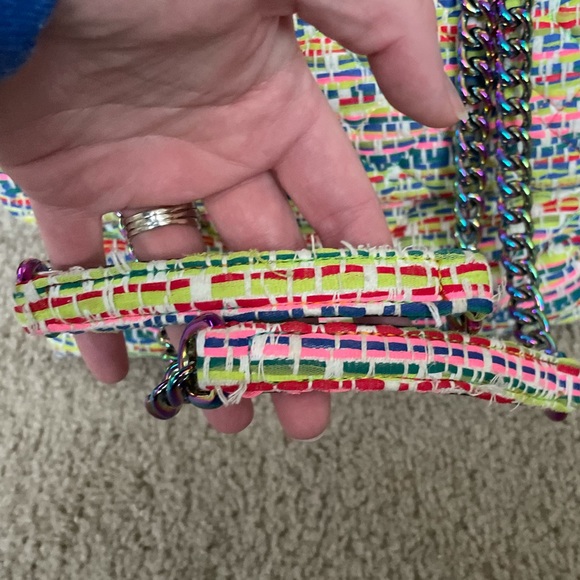 Kurt Geiger Tweed Rainbow Handbag - Picture 4 of 13